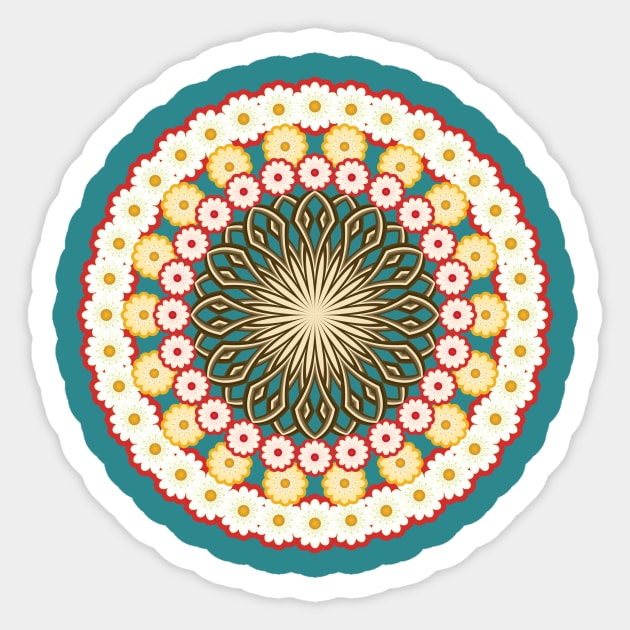 Round floral design Sticker by Gaspar Avila